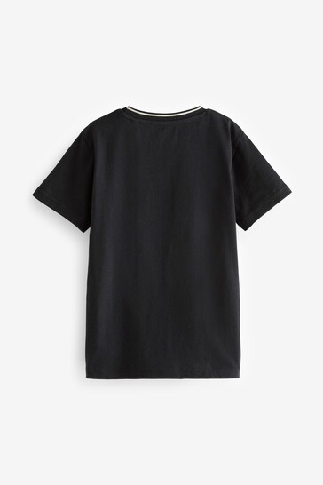Black/White Colourblock Short Sleeve T-Shirt (3-16yrs)