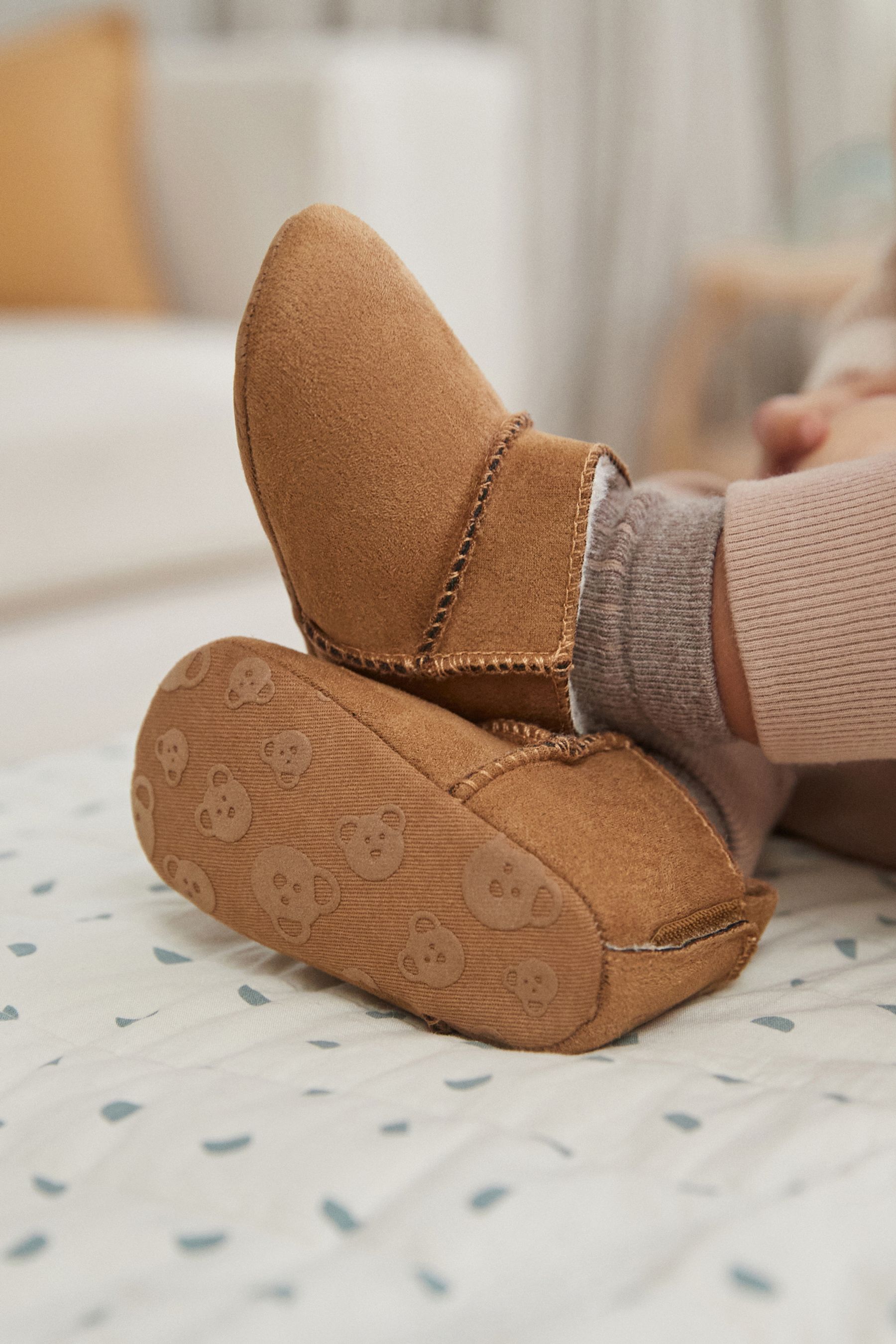 Buy Tan Brown Warm Lined Baby Pull On Boots 0 2mths from Next Canada