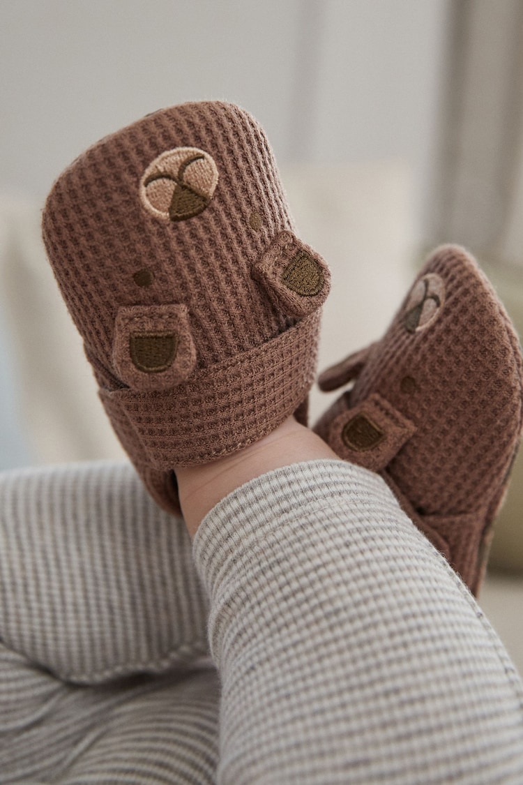 Brown Bear Slip-On Baby Shoes (0-2mths) - Image 2 of 7