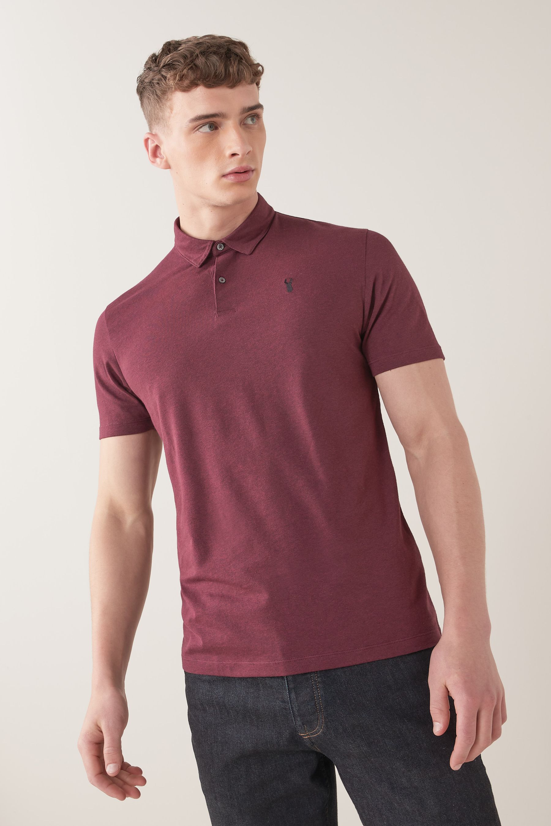 Polo shirt maroon and white outlet