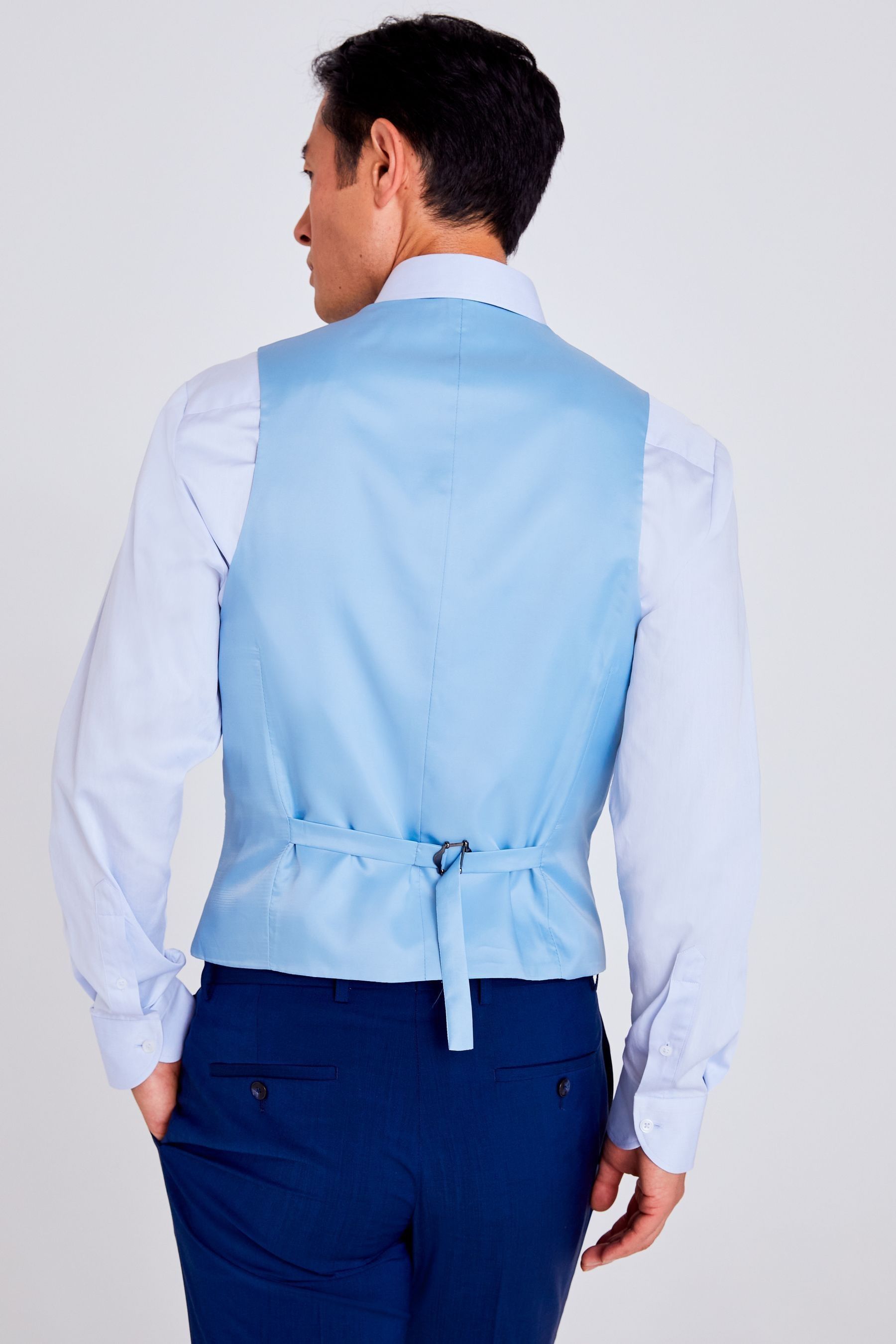 Bright blue waistcoat cheap