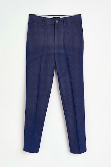 River Island Blue Boys Suit Trousers