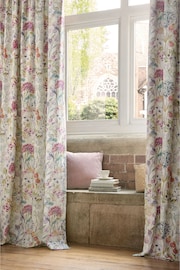 Voyage Multi Country Hedge Floral Lined Pencil Pleat Curtains - Image 1 of 2