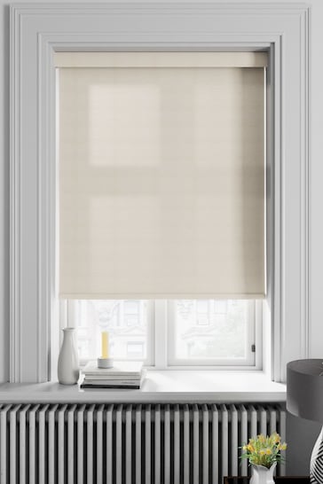 Ivory Natural Roxie Made To Measure Roller Blind