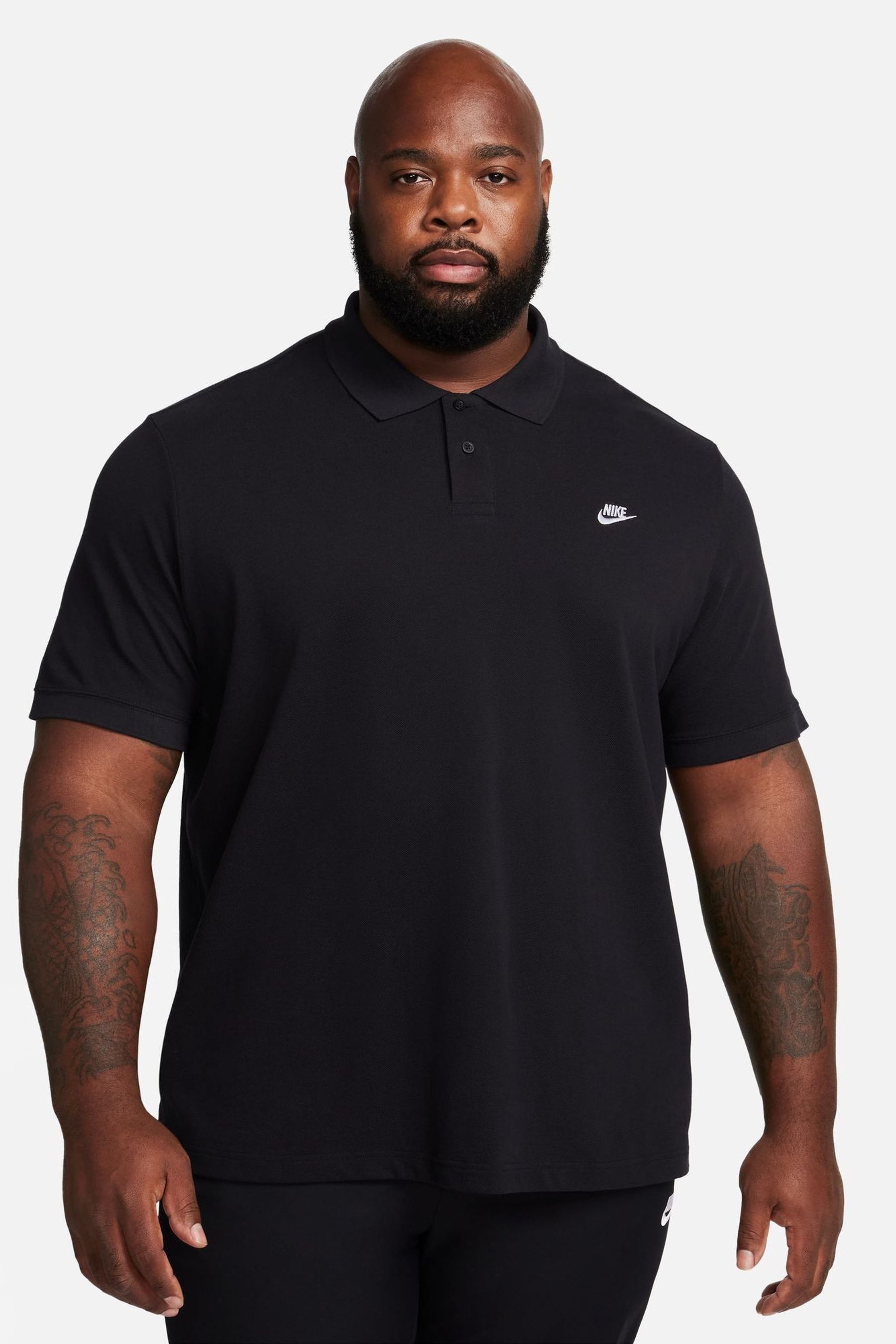 Nike Black Club Short Sleeve Polo Shirt