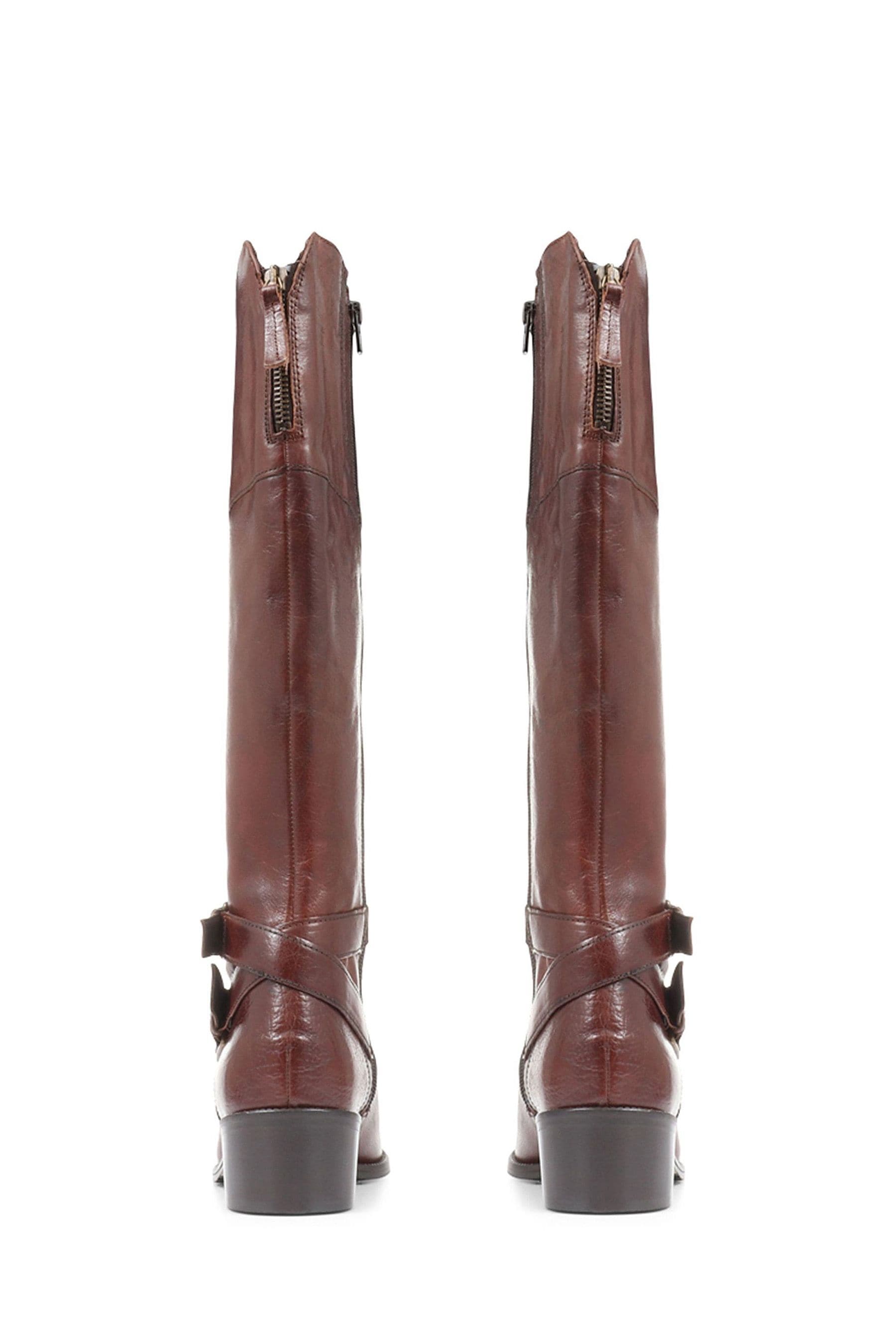 Buy Jones Bootmaker Phoebe Leather Tan Brown Knee High Boots from the Next UK online shop