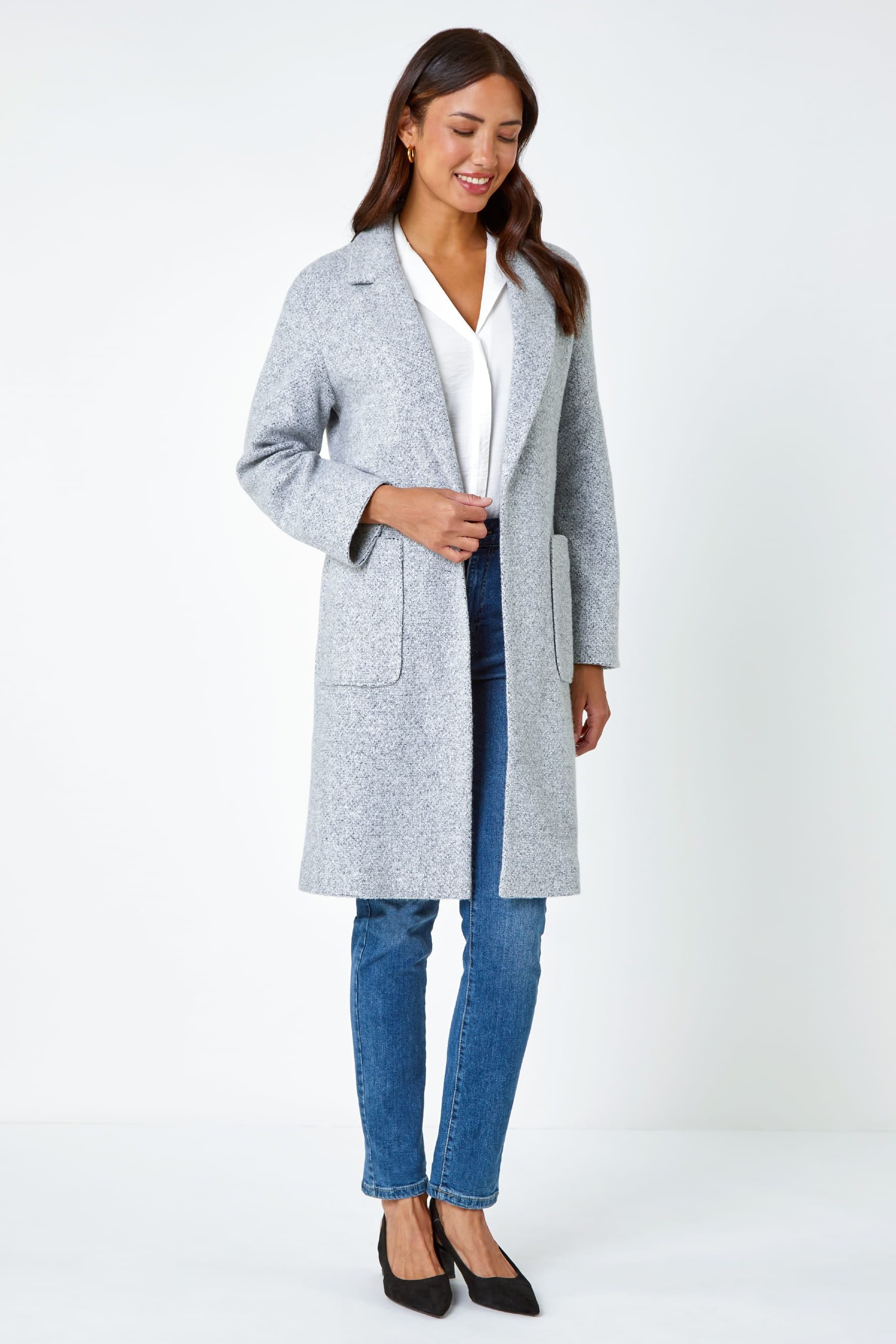 Buy Roman Grey Soft Touch Longline Cardigan from the Next UK online shop