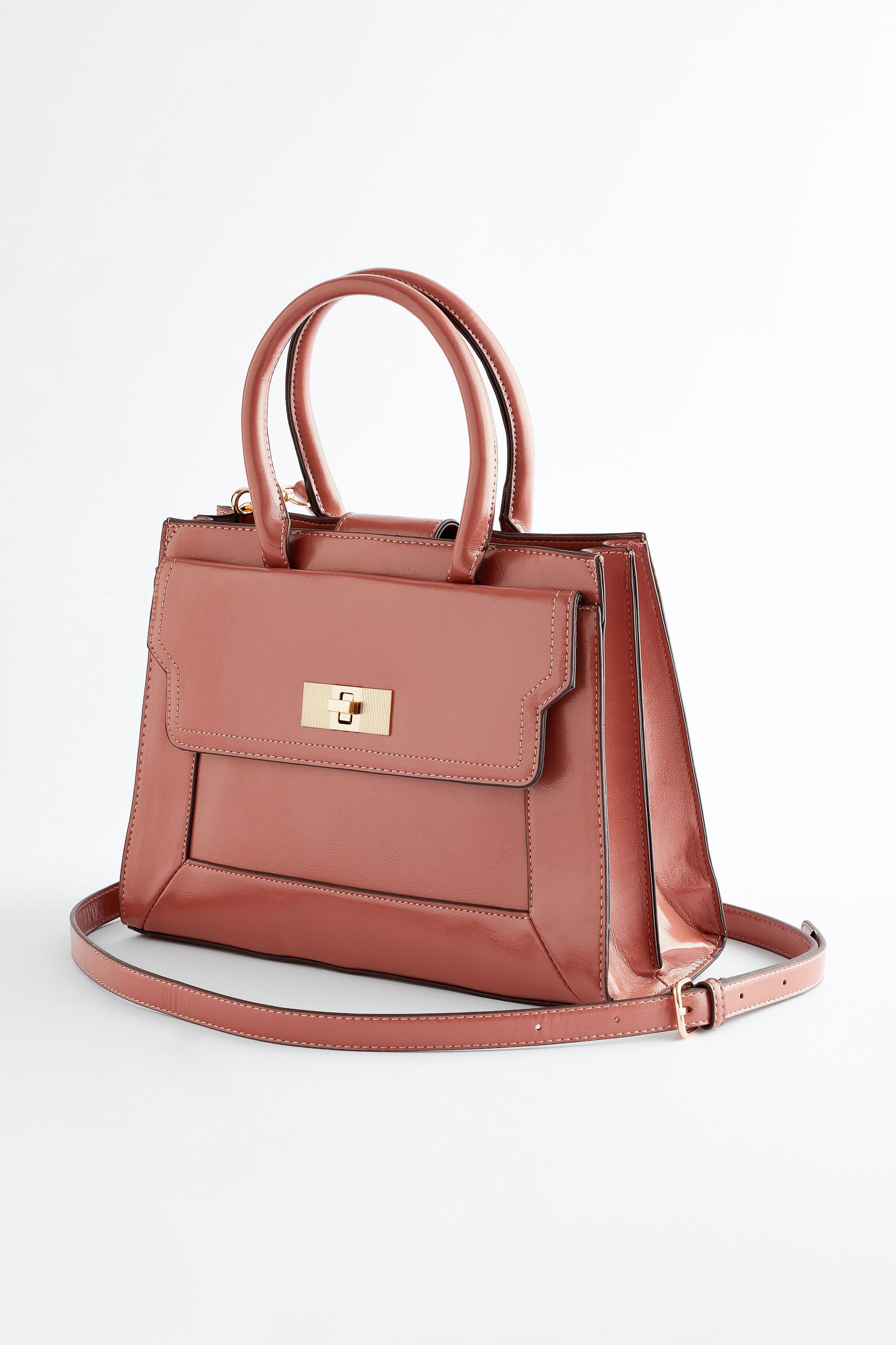 Rose Pink Handheld Tote Bag
