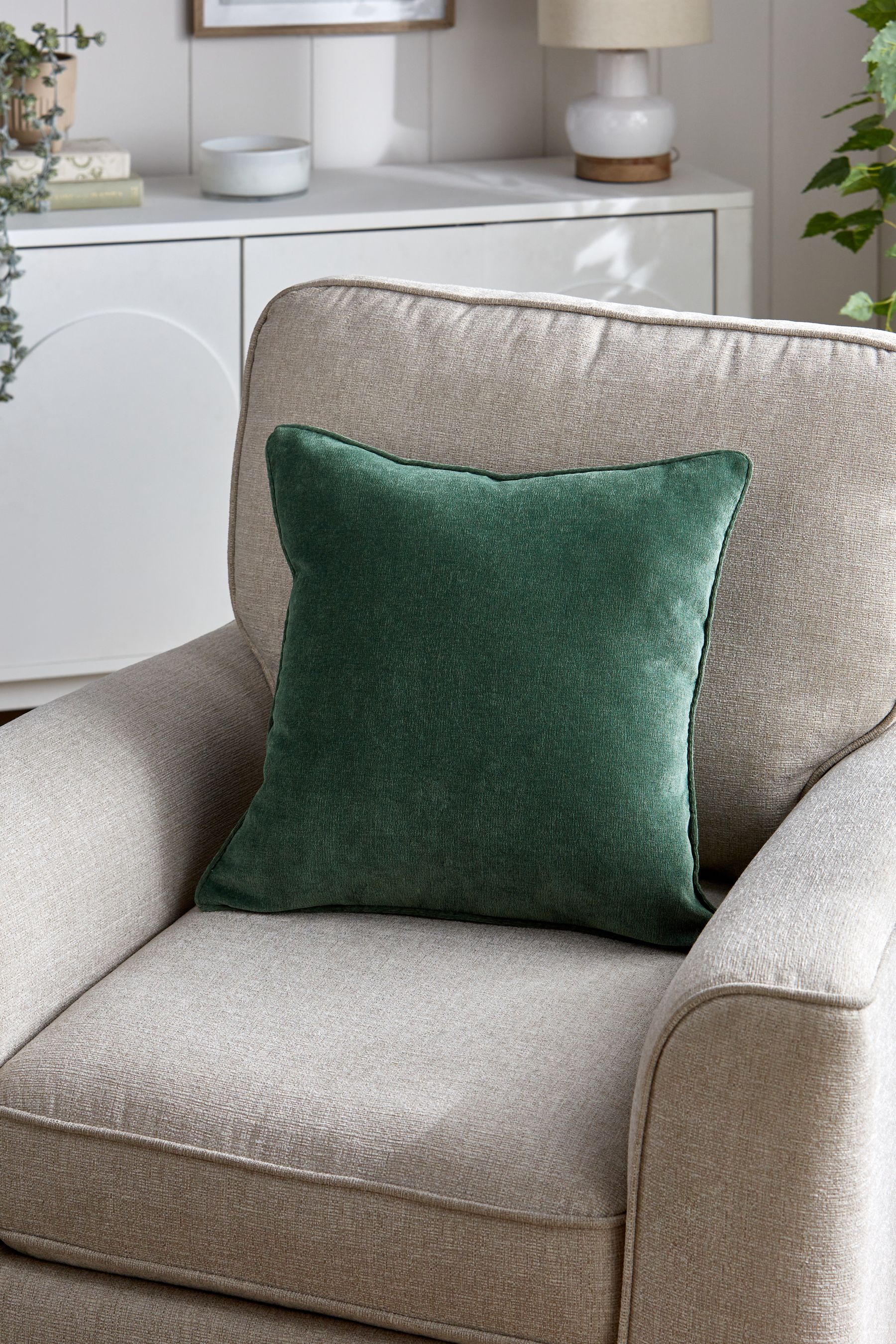 Dark green cushion sale
