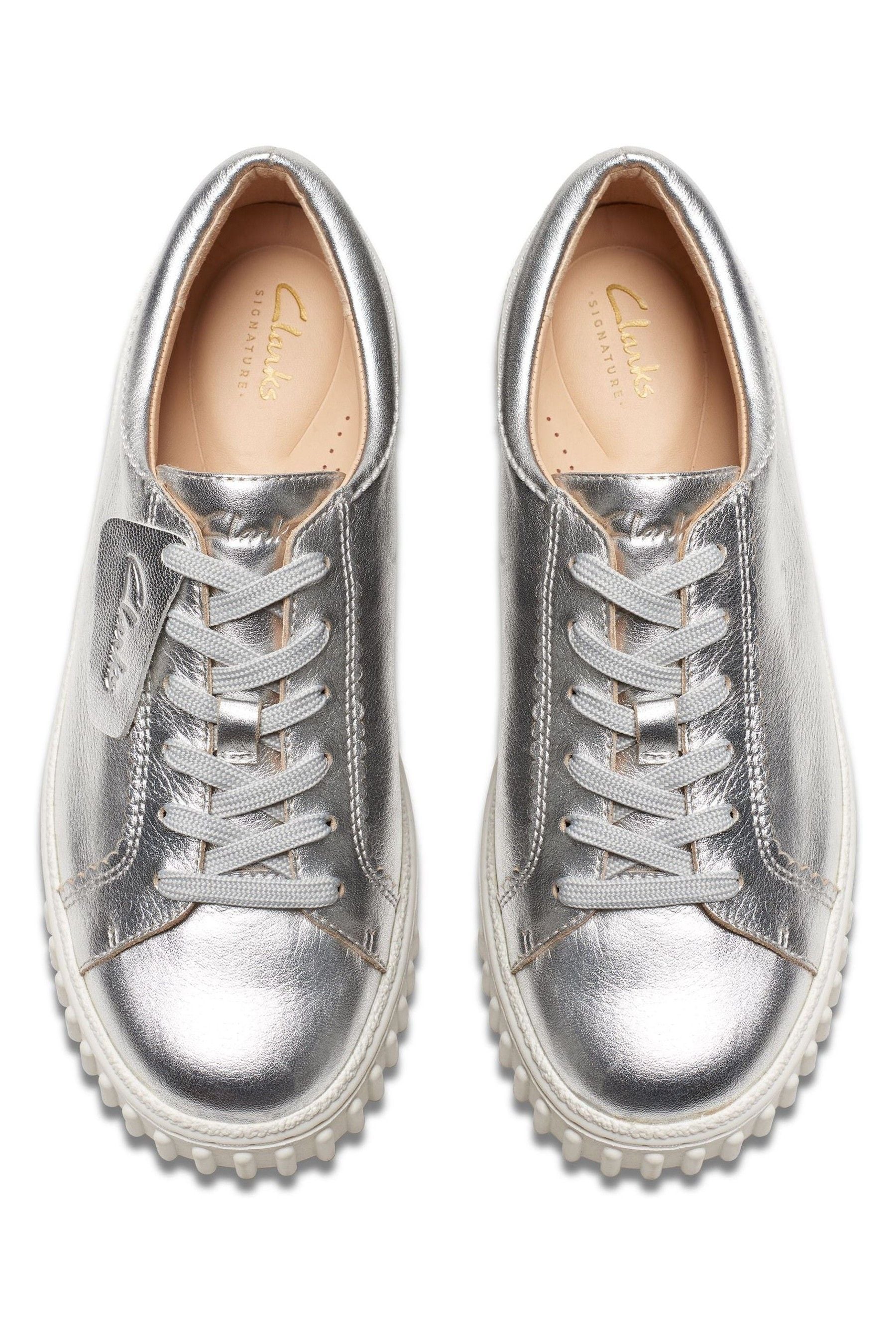 Buy Clarks Silver Leather Mayhill Walk Shoes from Next Luxembourg