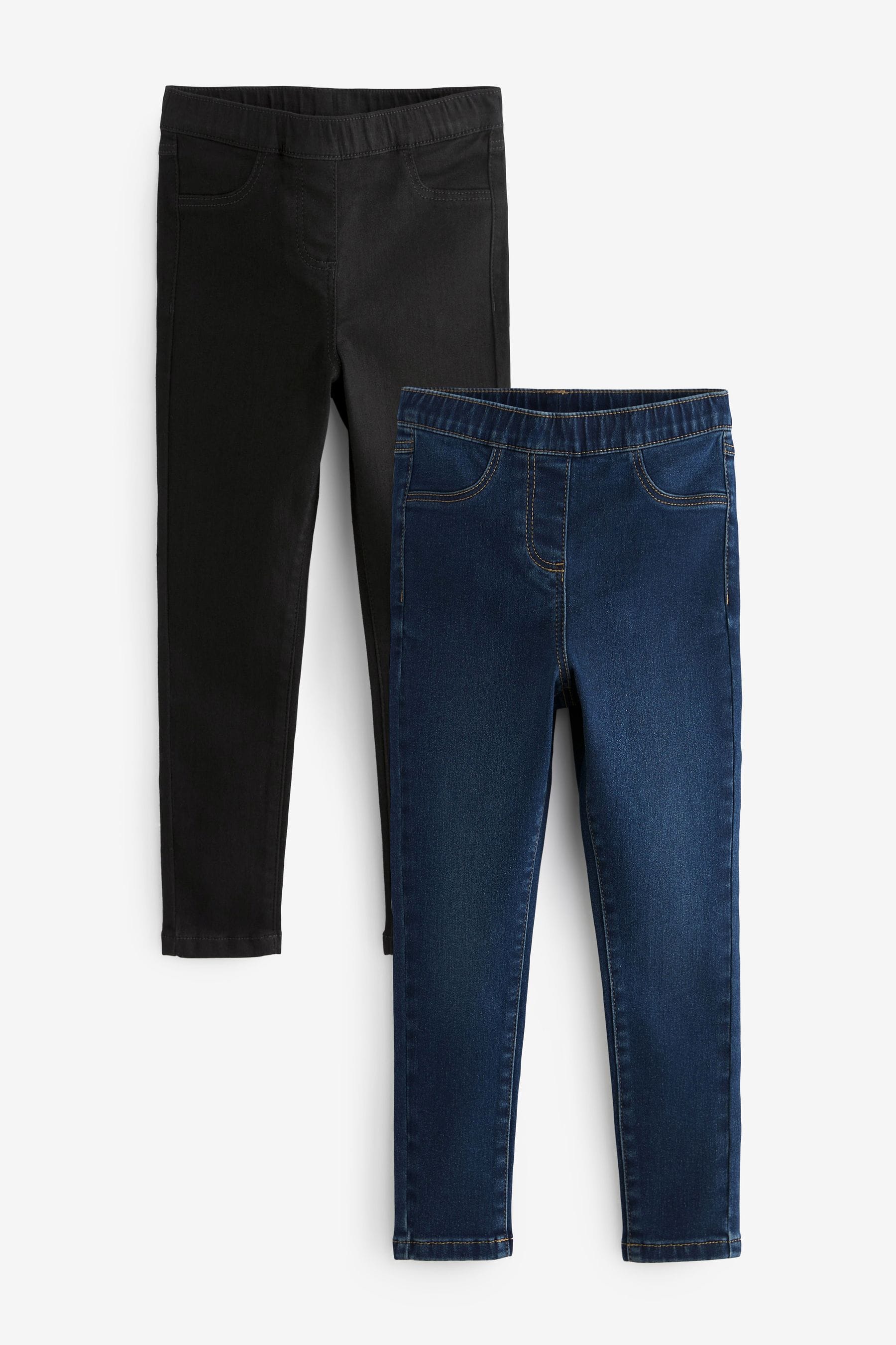 Black jeggings for girls clearance