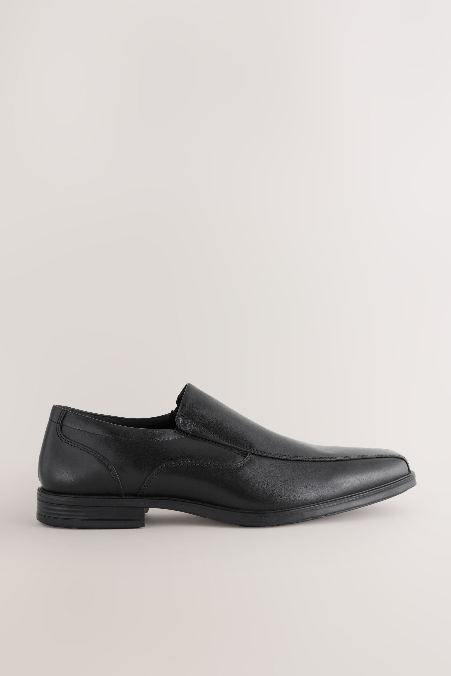 Smart black slip on shoes sale