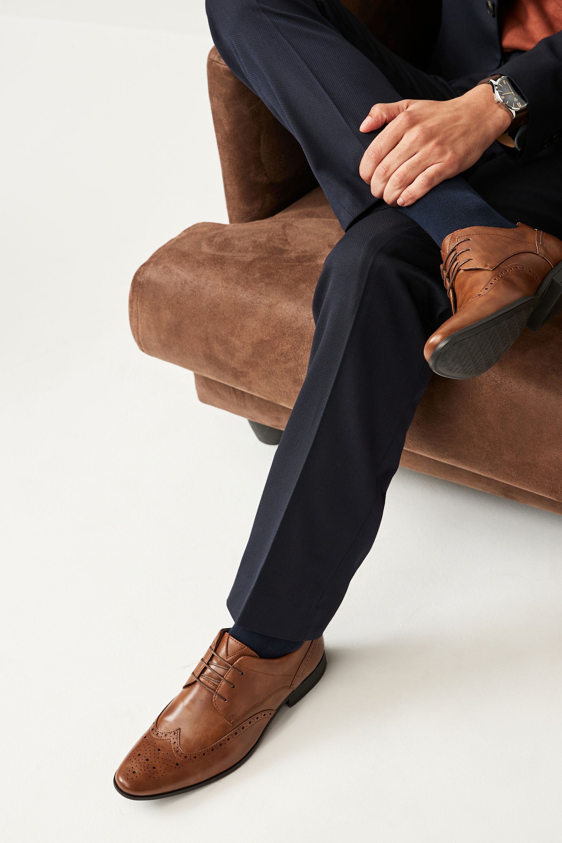 Tan brogues with jeans hotsell
