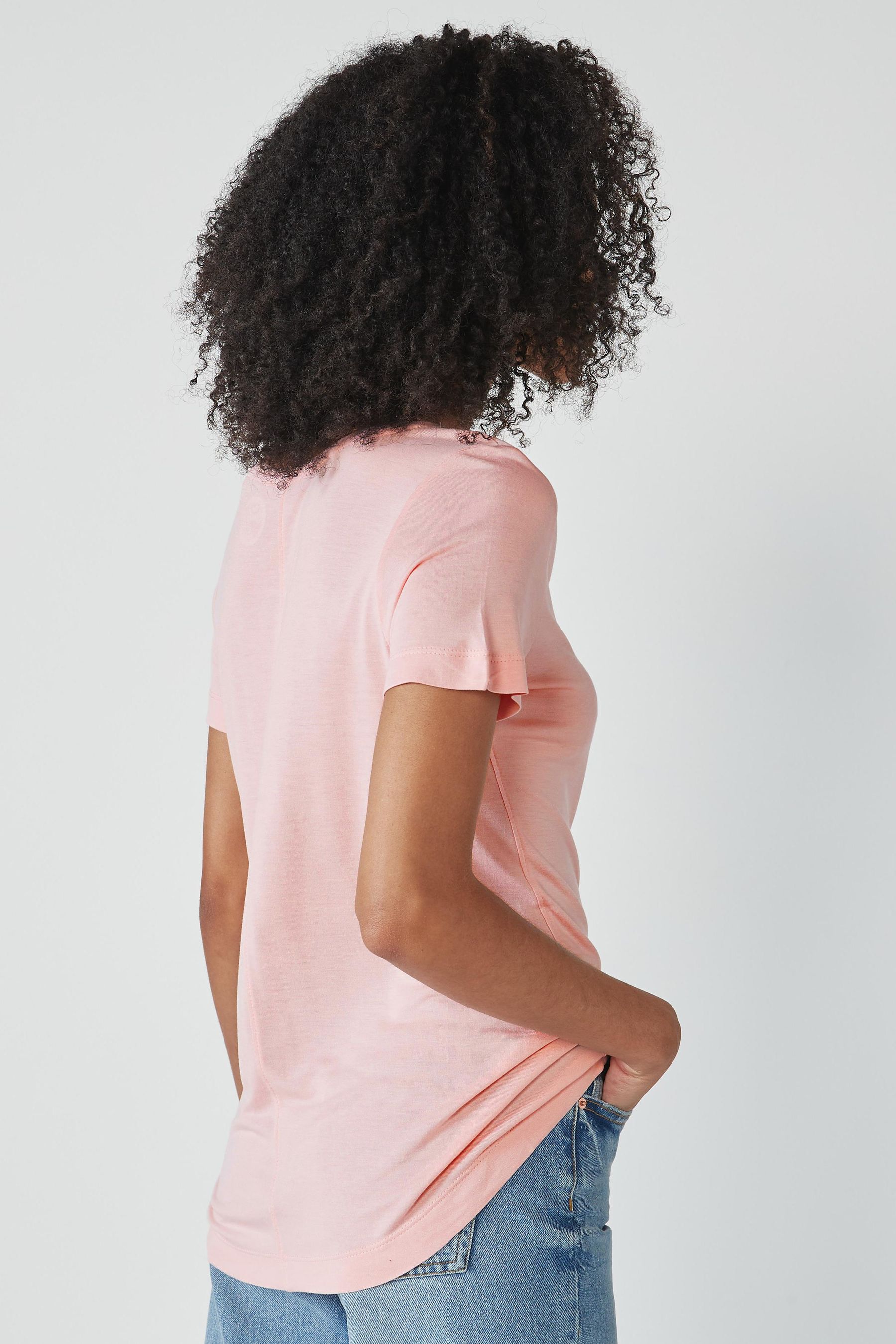Light pink t shirt top
