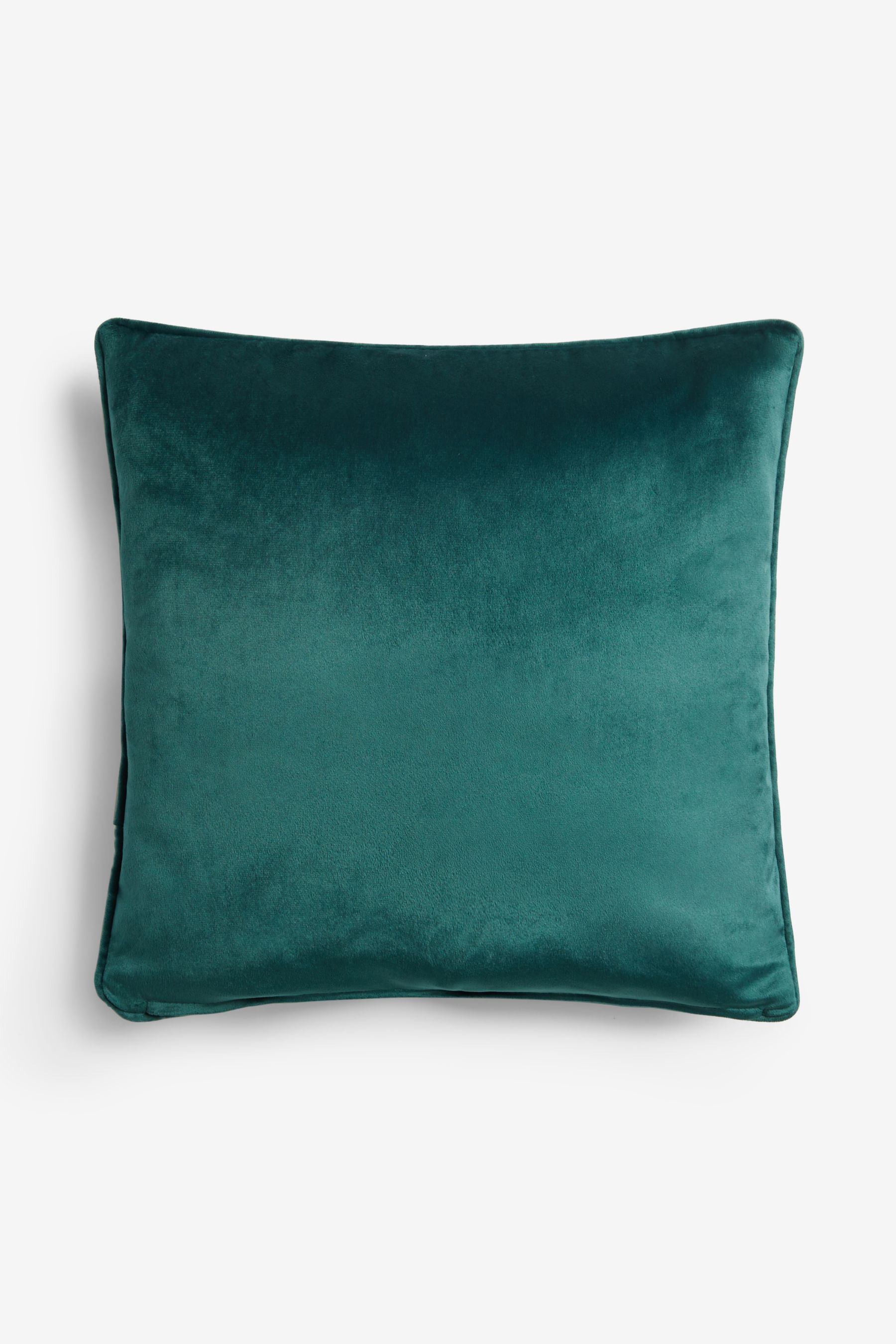 Buy Dark Teal 43 x 43cm Matte Velvet Cushion from the Next UK online shop