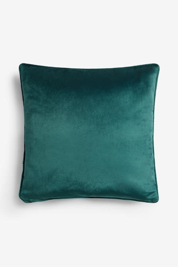 Dark Teal 43 x 43cm Matte Velvet Cushion