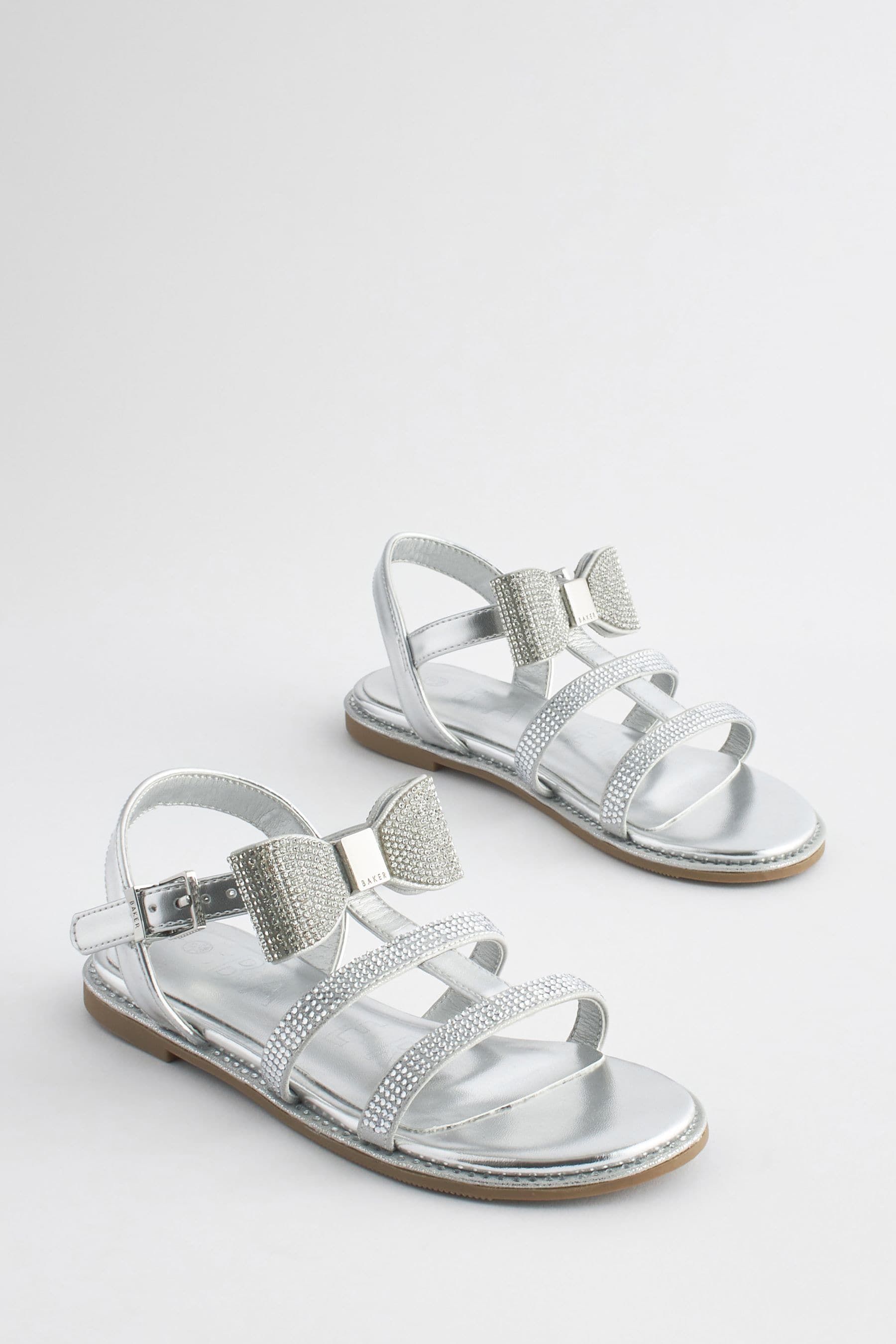 Ted baker silver flip flops sale