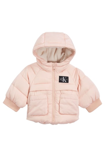 Calvin Klein Newborn Unisex Hooded Puffer Jacket