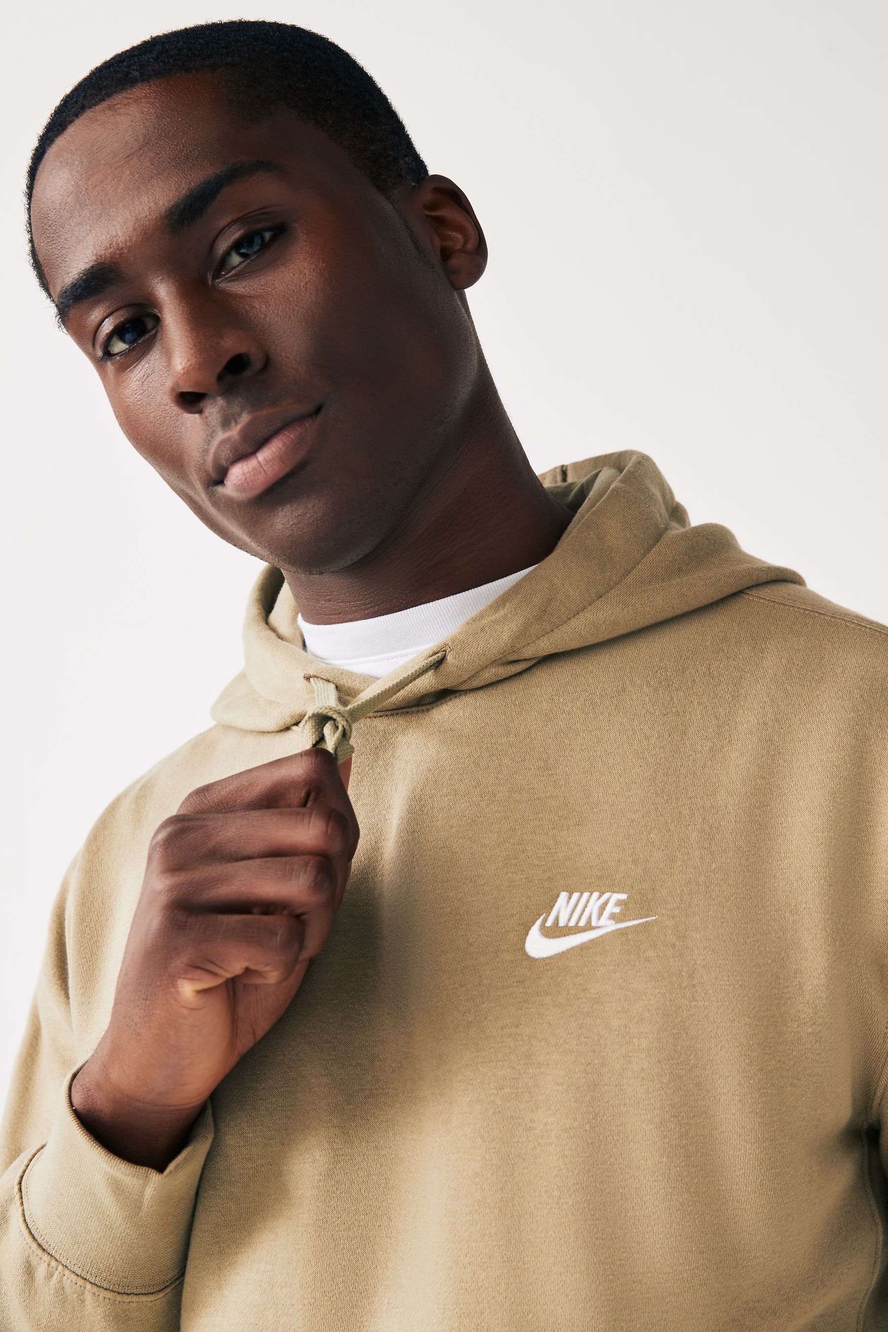 Buy Nike Olive Green Club Pullover Hoodie from Next Ireland