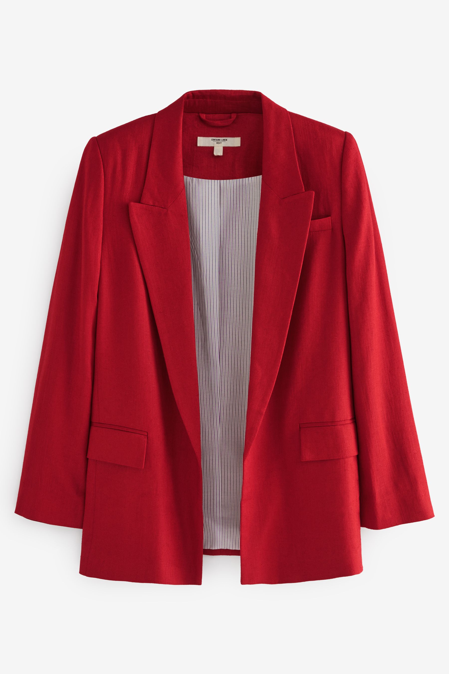 Buy Red Linen Blazer from the Next UK online shop