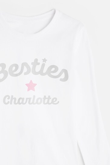 Personalised Besties Logo Pyjamas by Dollymix