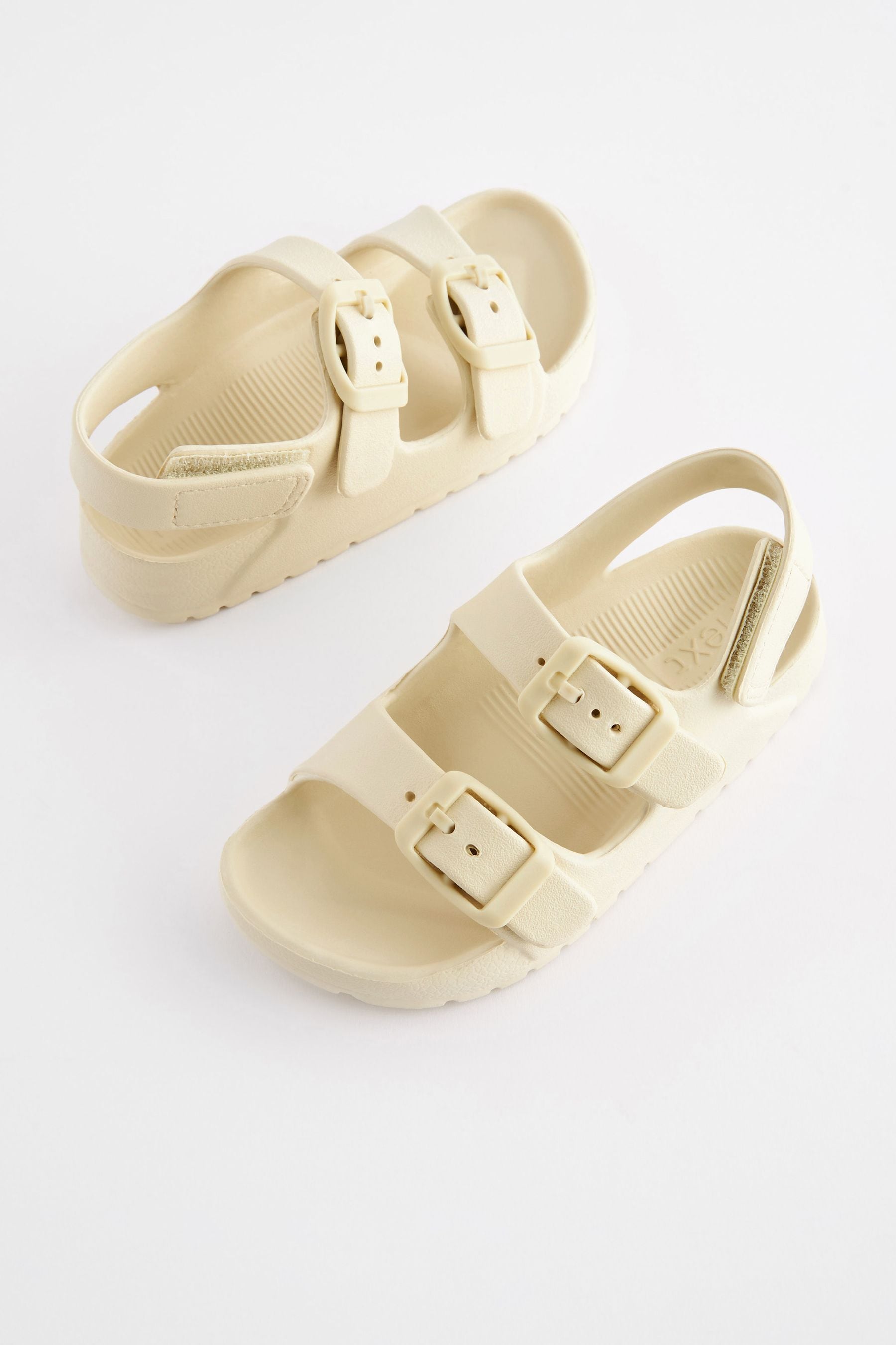 White double strap sandals online