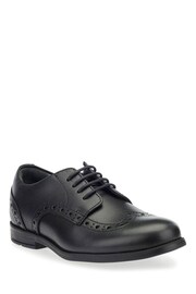 Start-Rite Pri Brogue Lace-up Black Leather School Shoes F & G Fit - Image 2 of 6