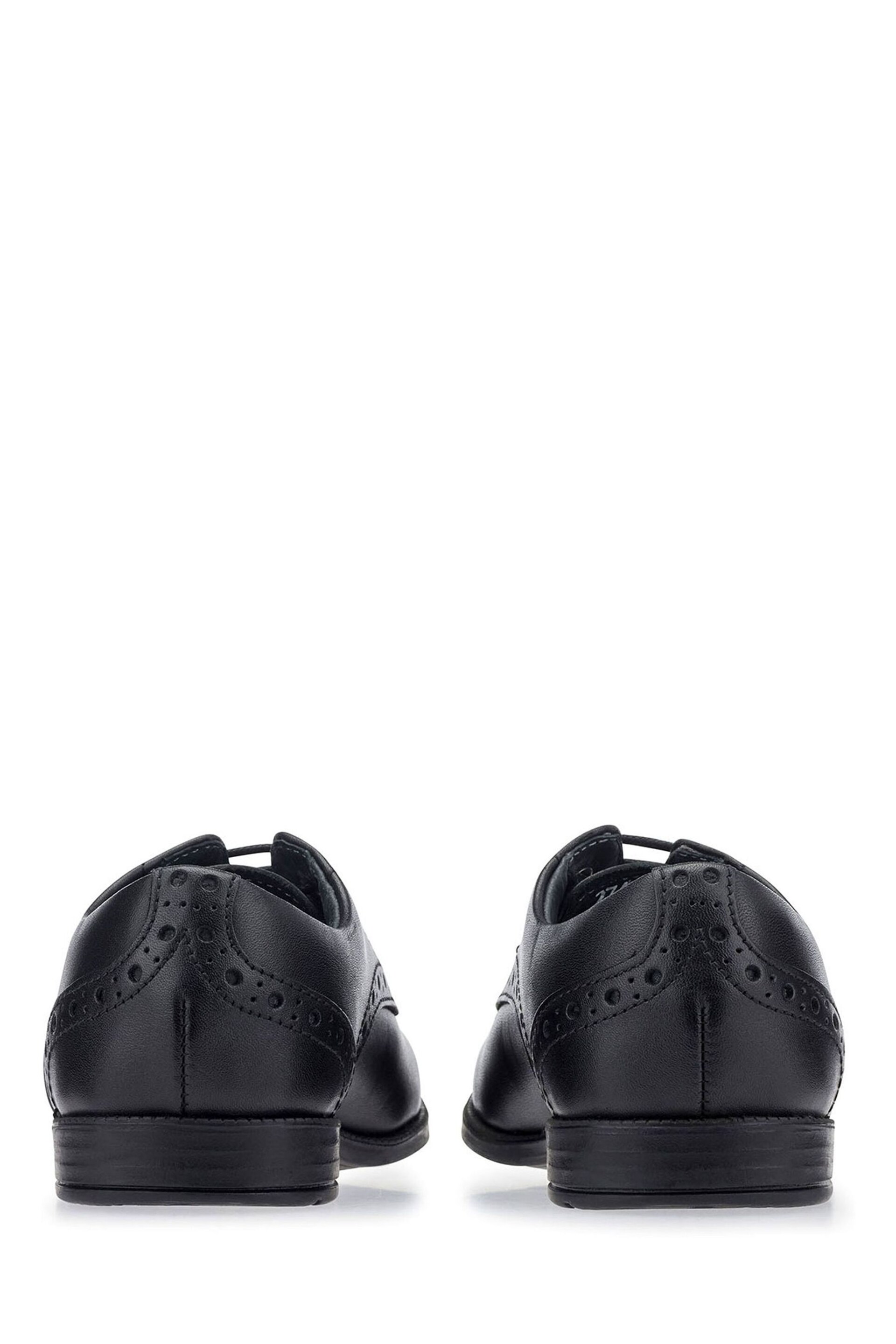 Start-Rite Pri Brogue Lace-up Black Leather School Shoes F & G Fit - Image 3 of 6