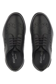 Start-Rite Pri Brogue Lace-up Black Leather School Shoes F & G Fit - Image 5 of 6