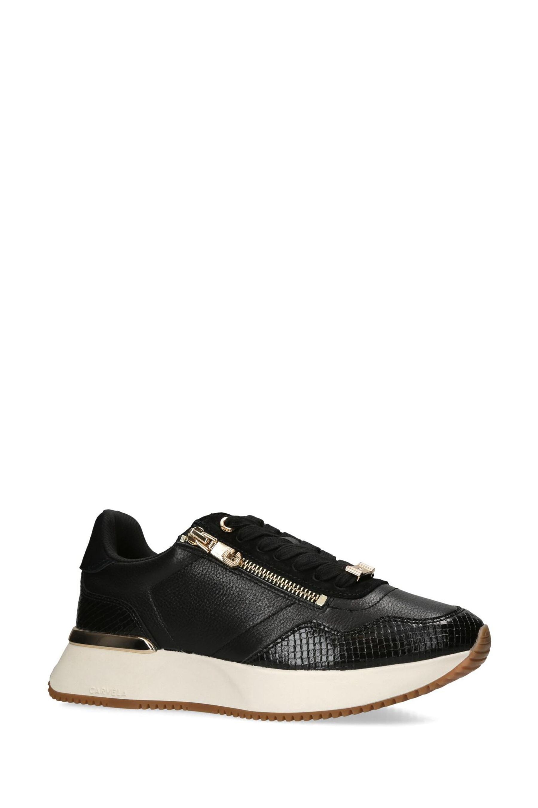 Buy Carvela Black Flare Zip Trainers from the Next UK online shop