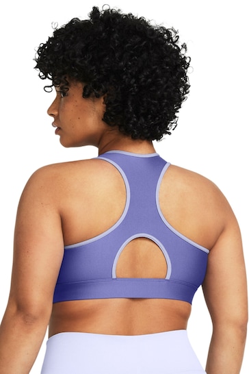 Under Armour Blue Authentic Mid Support Padless Bra
