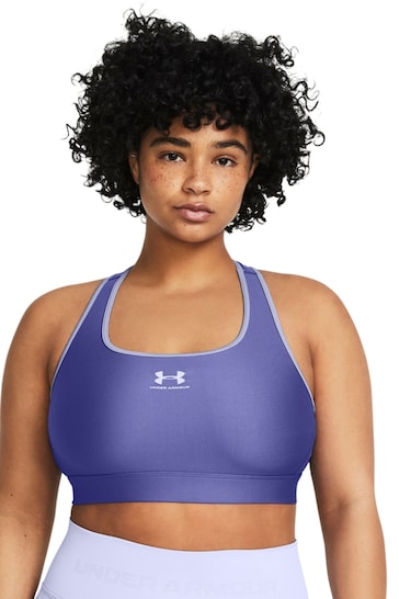 Under Armour Blue Authentic Mid Support Padless Bra