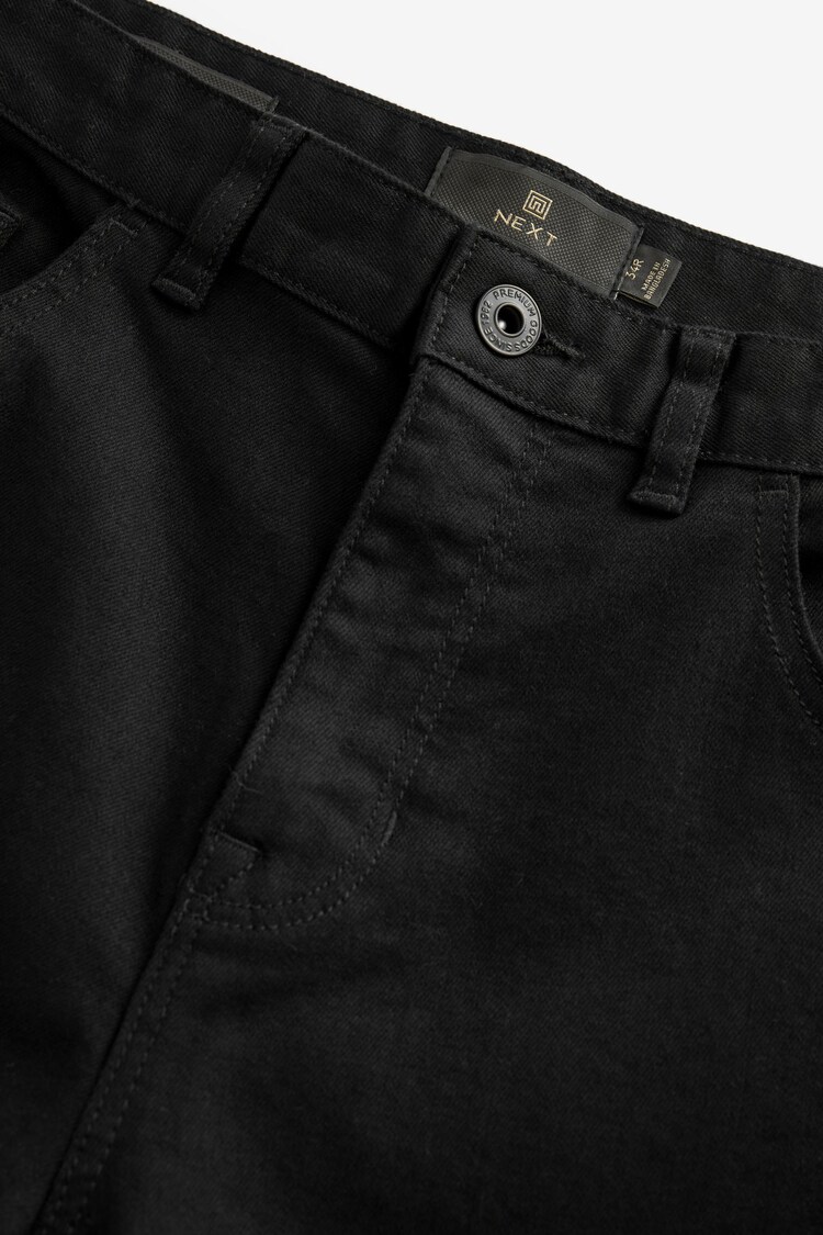 Black Solid Slim Fit Classic Stretch Jeans - Image 11 of 13
