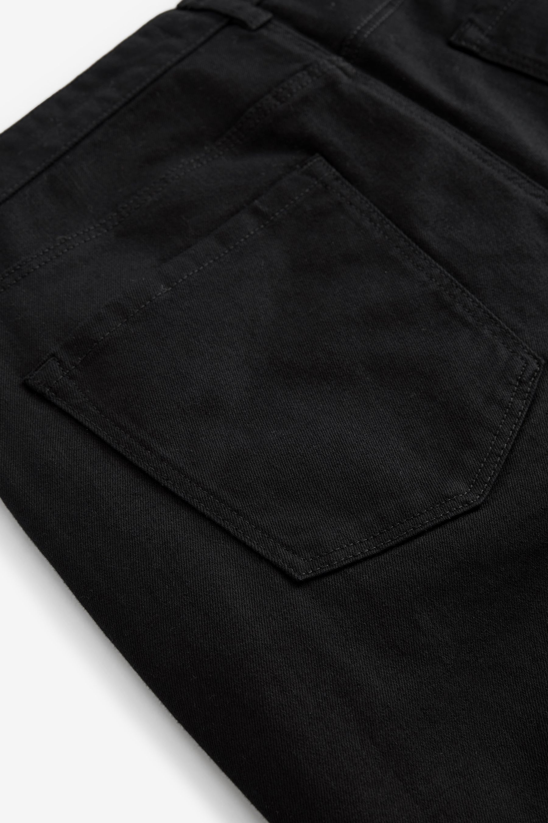 Folded hot sale black jeans
