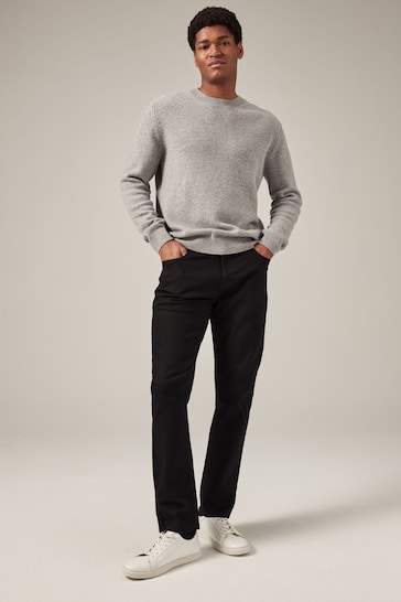 Buy Solid Black Slim Classic Stretch Jeans from the Next UK online
