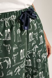 Joules Stella Green Cotton Pyjama Bottoms - Image 4 of 6