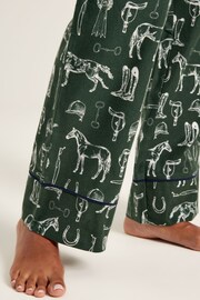 Joules Stella Green Cotton Pyjama Bottoms - Image 5 of 6