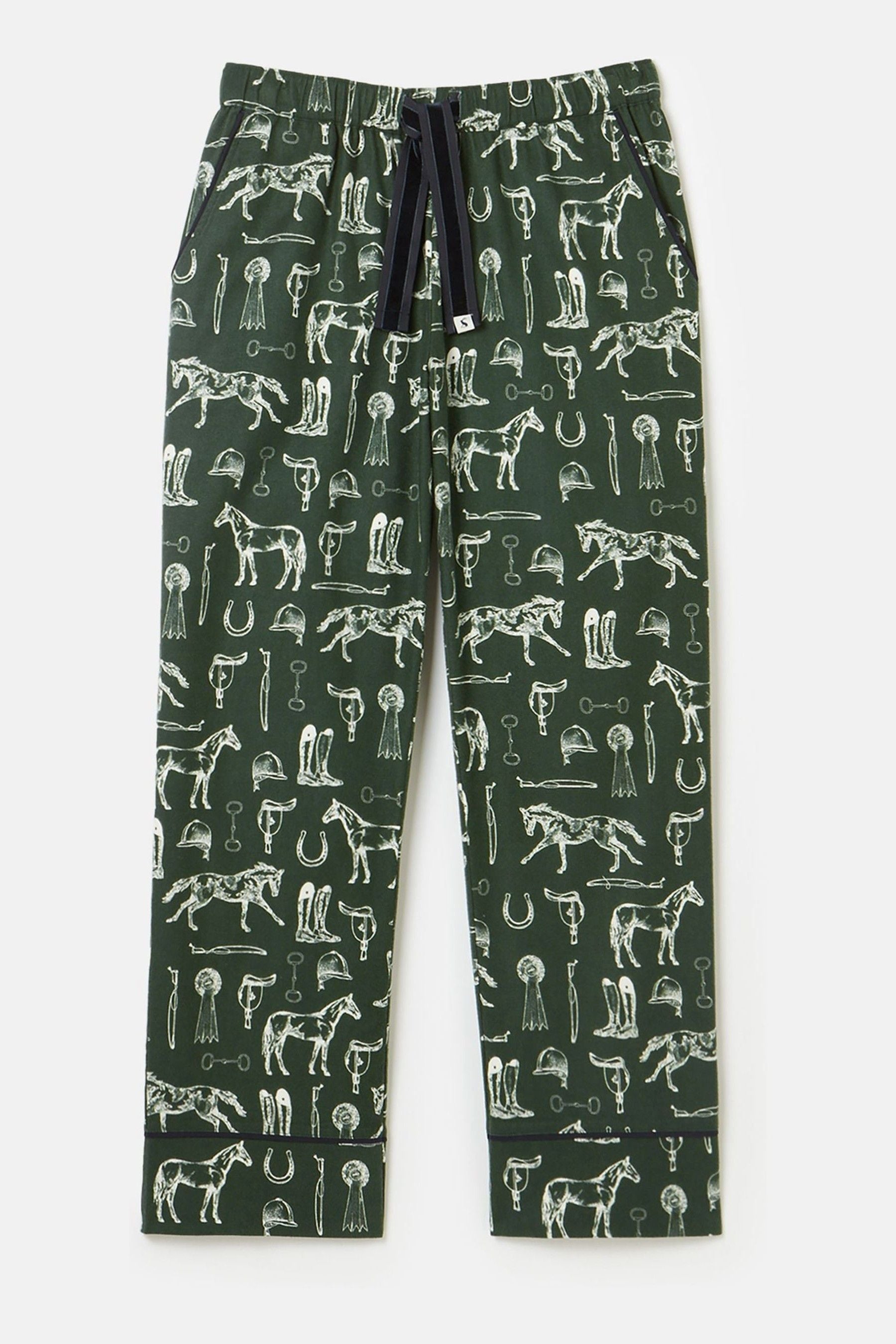 Buy Joules Stella Green Cotton Pyjama Bottoms from the Next UK