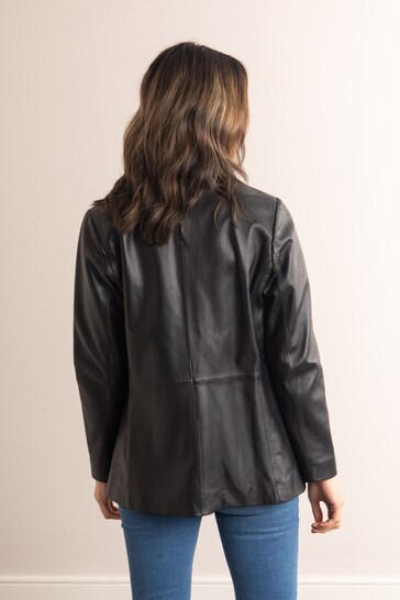 Lakeland Leather Bleestone Leather Black Blazer