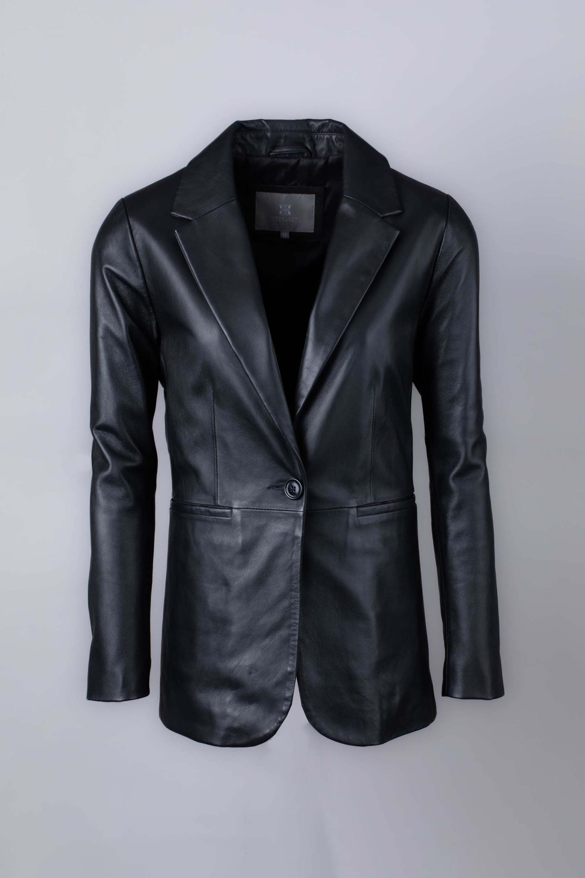 Lakeland Leather Bleestone Leather Black Blazer - Image 8 of 9