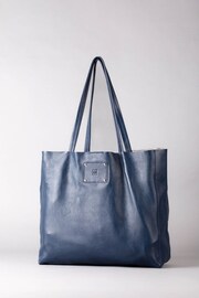 Lakeland Leather Blue Tarn Leather Bucket Bag - Image 2 of 8