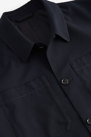 Navy Blue Smart Slim Fit Shacket - Image 9 of 11