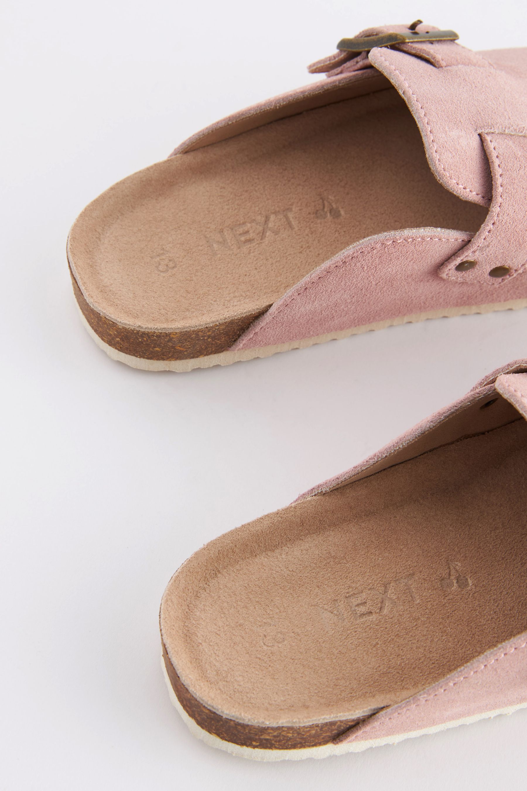 Pink suede clogs 2025
