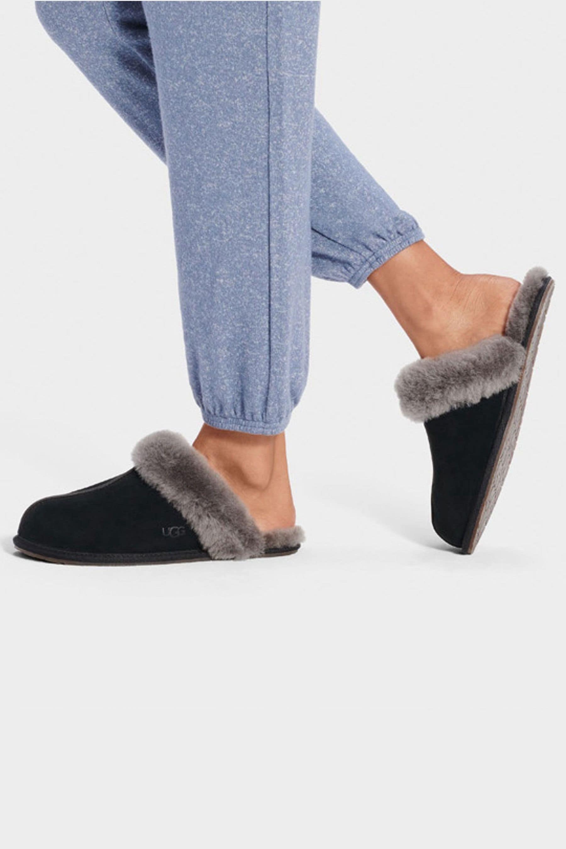 Black white and grey ugg slippers online