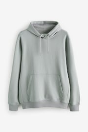 Grey Regular Fit Jersey Cotton Rich Overhead Hoodie - Image 6 of 8