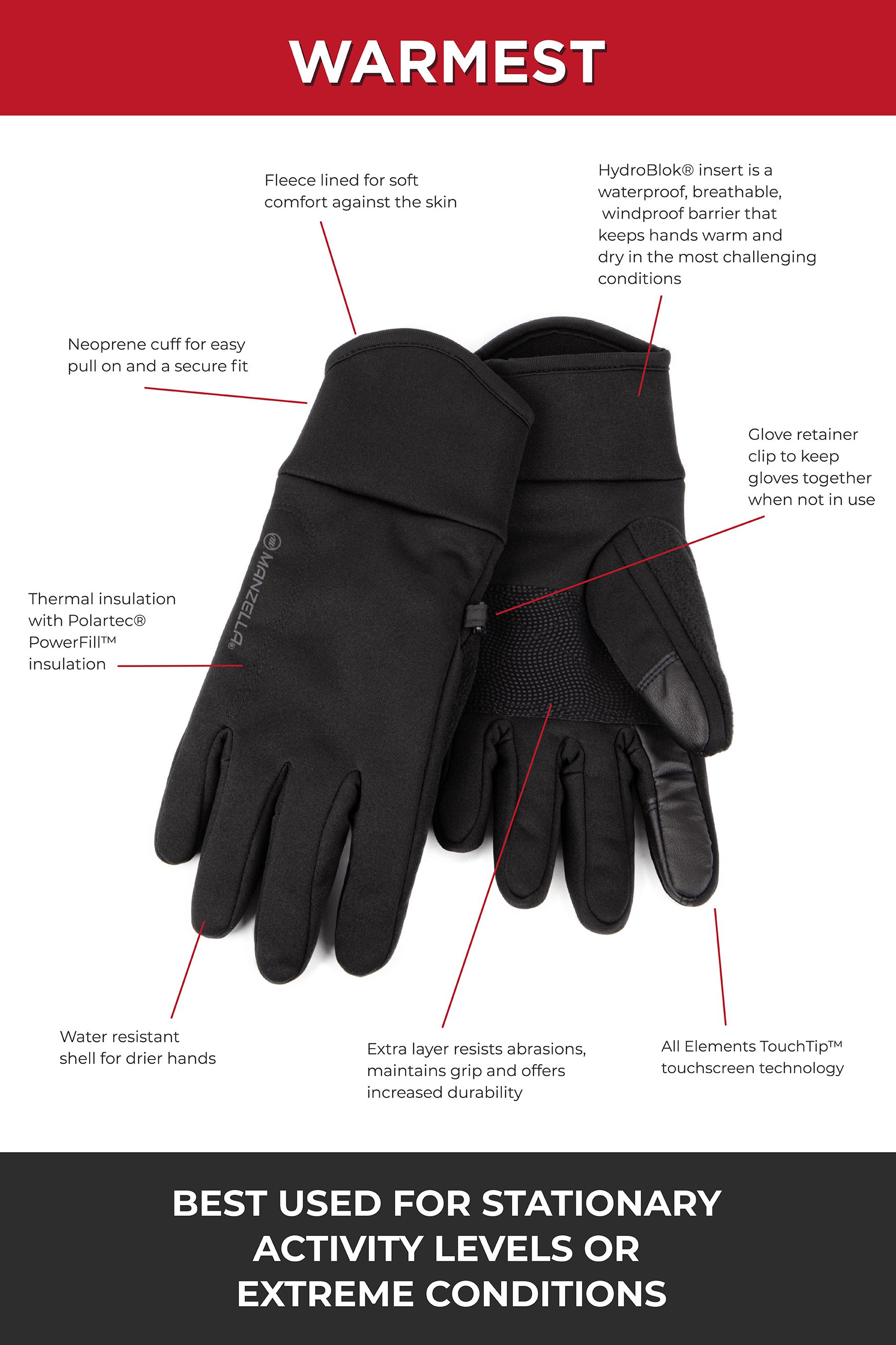 Buy Totes Black Mens Manzella Warm Glove from Next United Arab Emirates