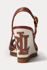 Lauren Ralph Lauren Tan Brown Roni Wedges - Image 3 of 4