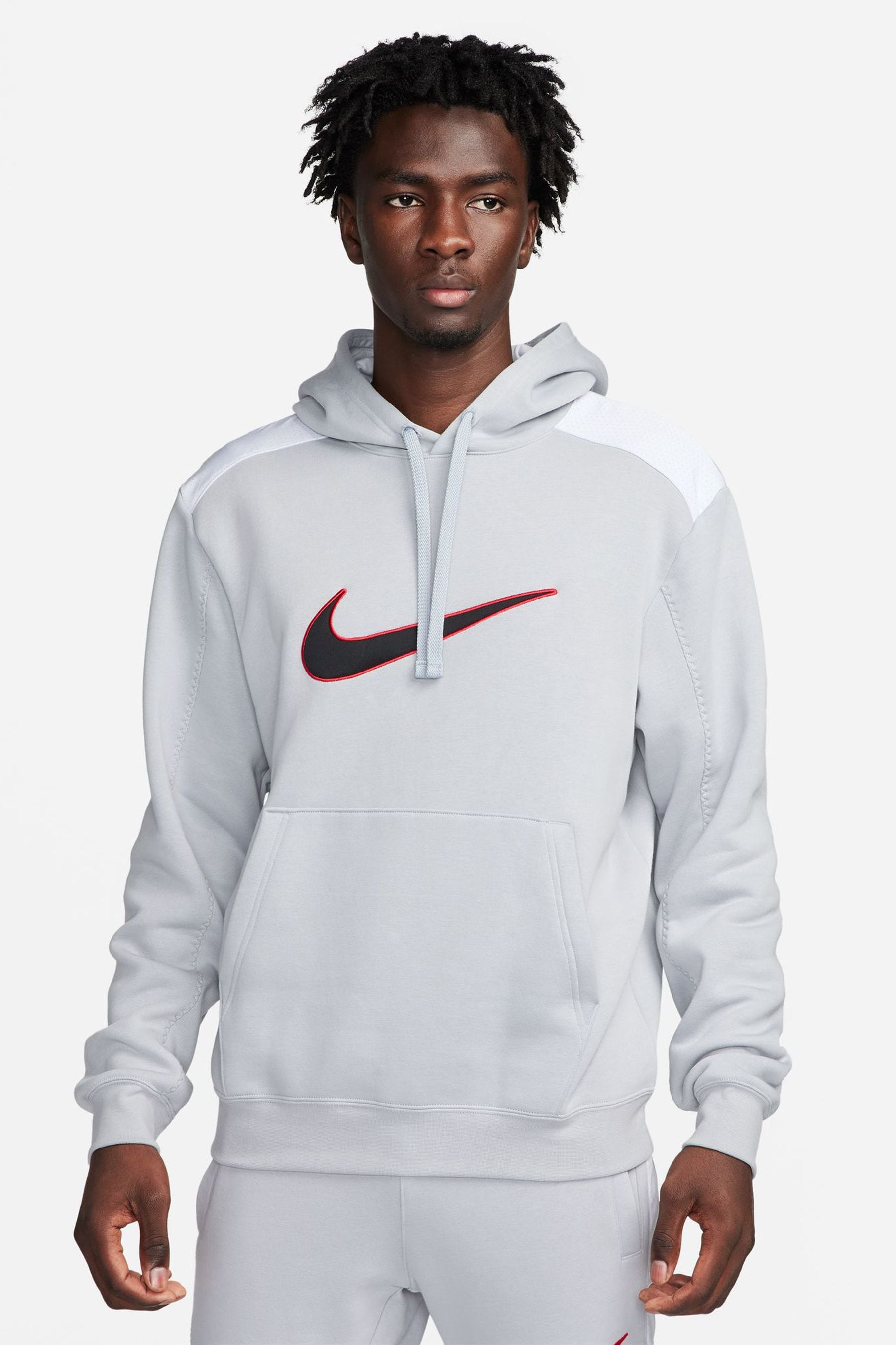 Buy Nike Grey Sportswear Colour Block Hoodie from Next Luxembourg