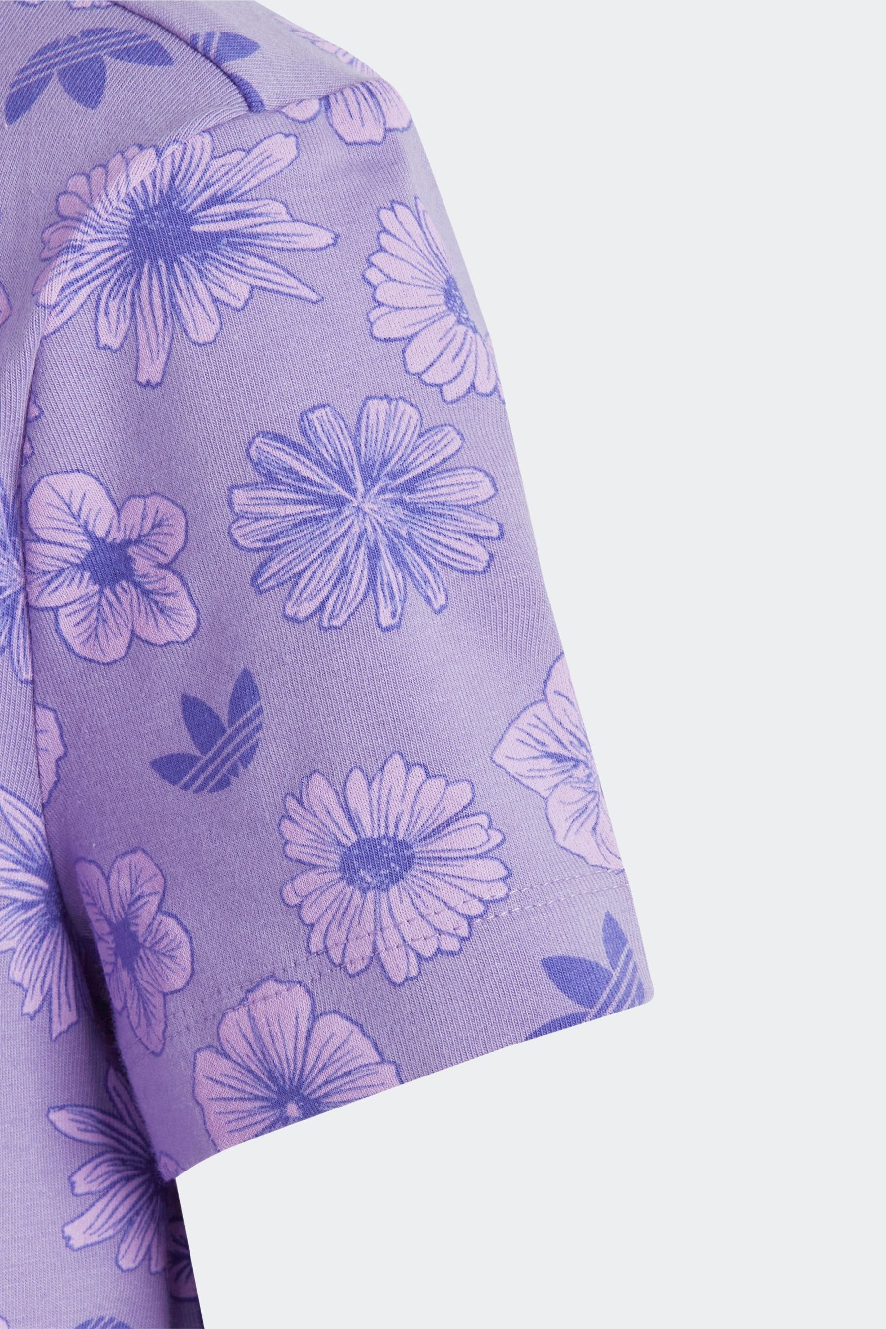 Acheter Ensemble adidas Originals robes a fleurs violettes et lilas pour enfants a deux pics from Next Luxembourg