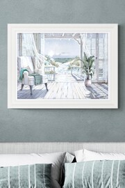 Artko Grained White Beach Whispers by Macneil Framed Art - Image 1 of 3